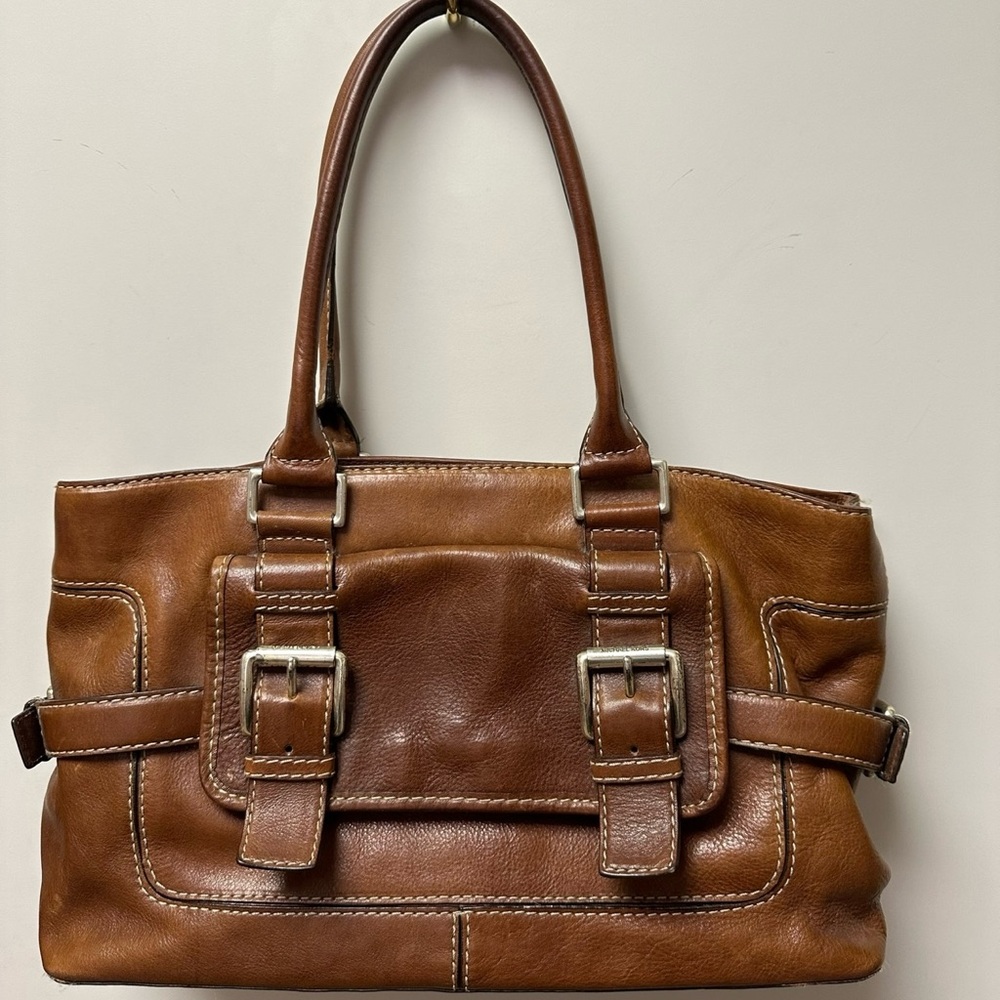 Brown leather Michael Kors purse